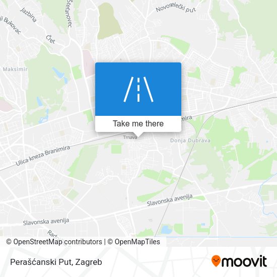 Perašćanski Put map