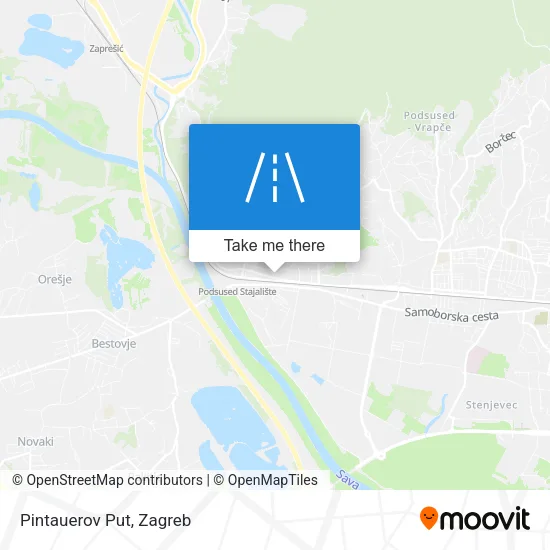 Pintauerov Put map