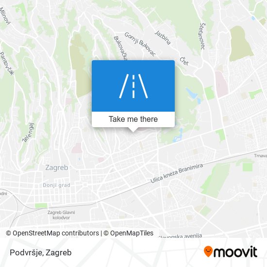 Podvršje map