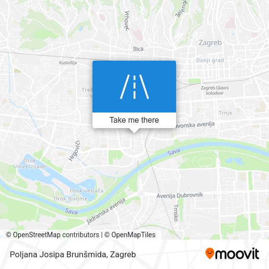 Poljana Josipa Brunšmida map