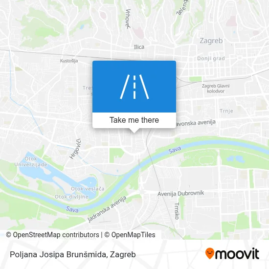 Poljana Josipa Brunšmida map