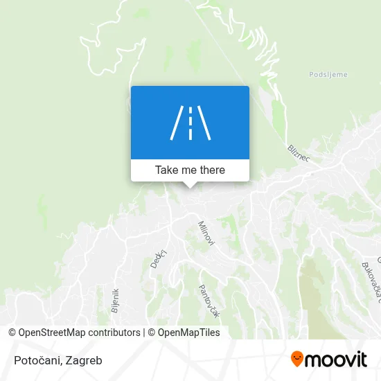 Potočani map
