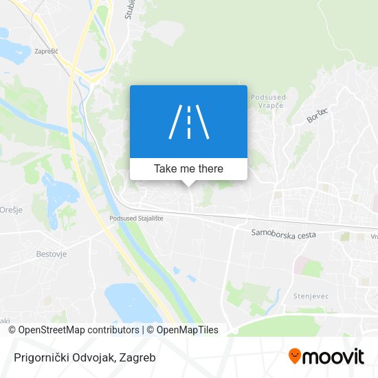 Prigornički Odvojak map