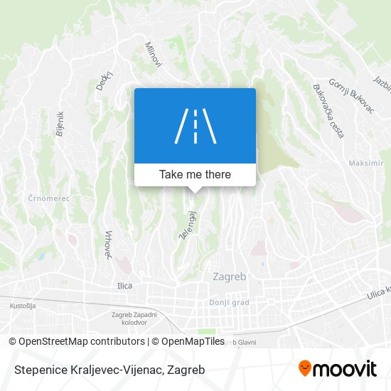 Stepenice Kraljevec-Vijenac map