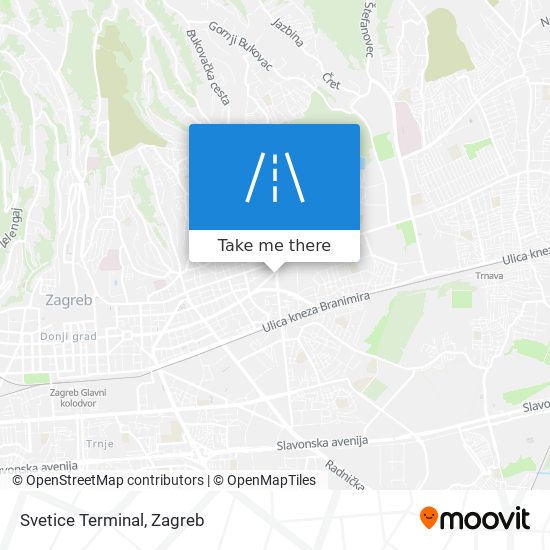 Svetice Terminal map