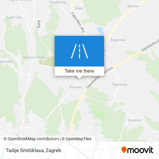 Tadije Smičiklasa map