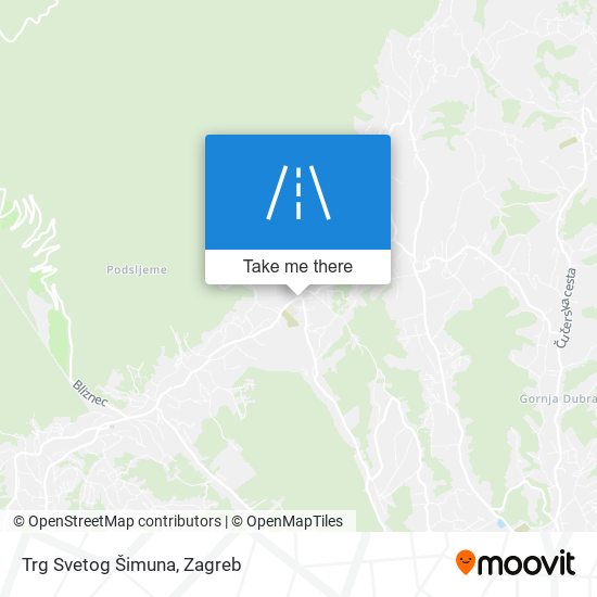 Trg Svetog Šimuna map