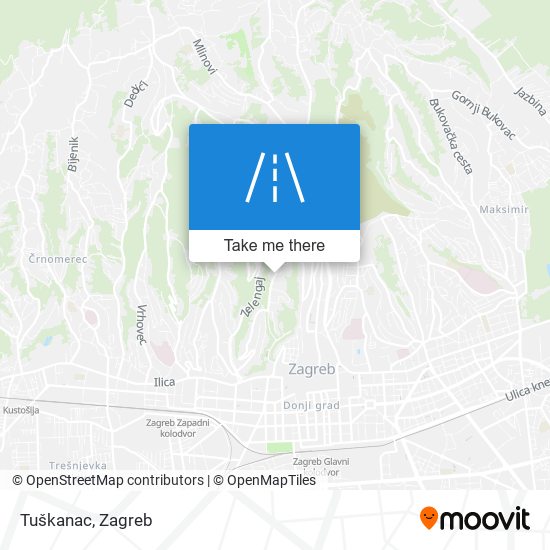 Tuškanac map