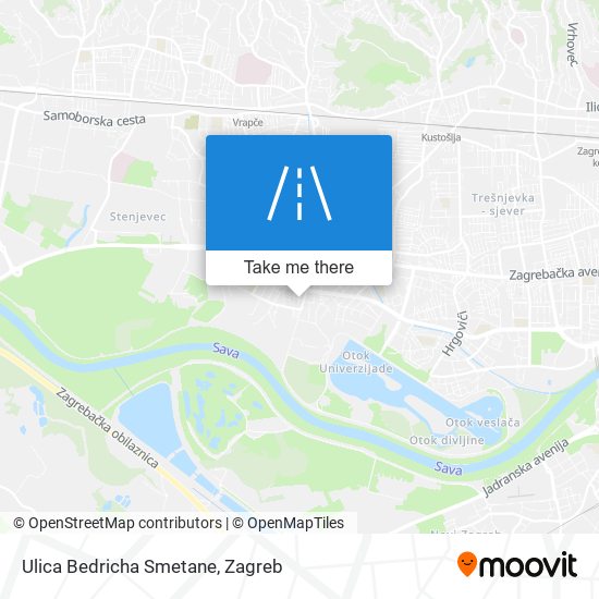 Ulica Bedricha Smetane map