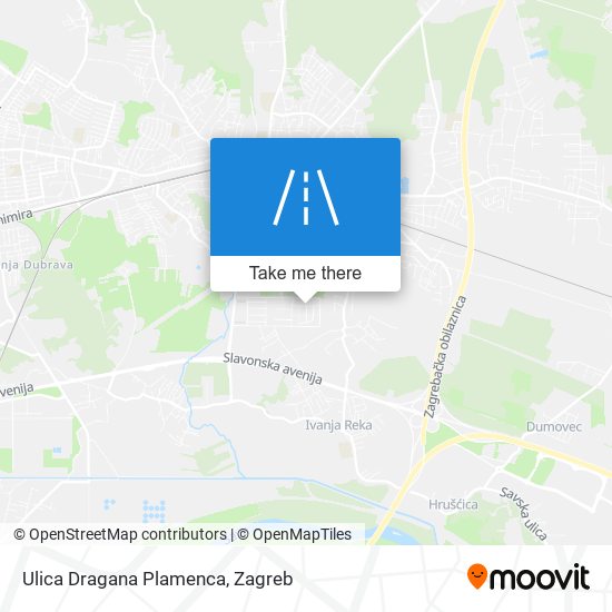 Ulica Dragana Plamenca map