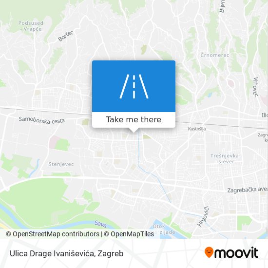 Ulica Drage Ivaniševića map