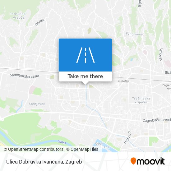 Ulica Dubravka Ivančana map