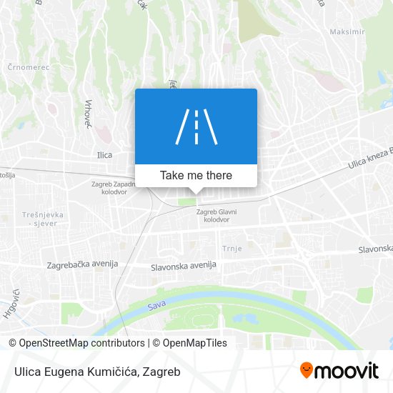 Ulica Eugena Kumičića map