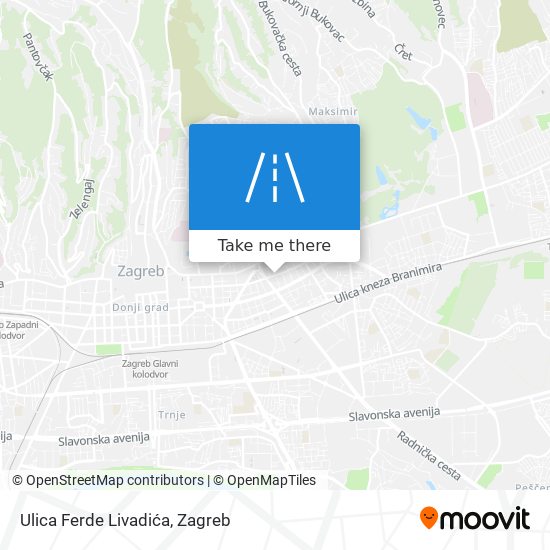 Ulica Ferde Livadića map