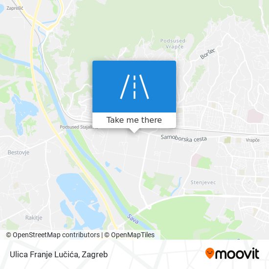 Ulica Franje Lučića map