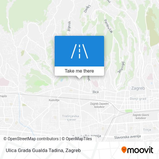 Ulica Grada Gualda Tadina map