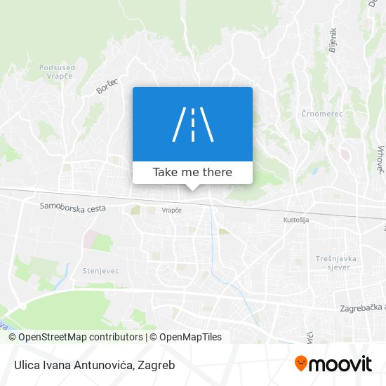 Ulica Ivana Antunovića map