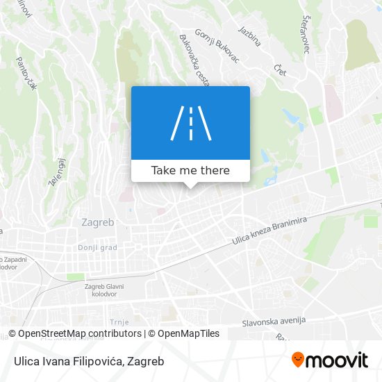 Ulica Ivana Filipovića map