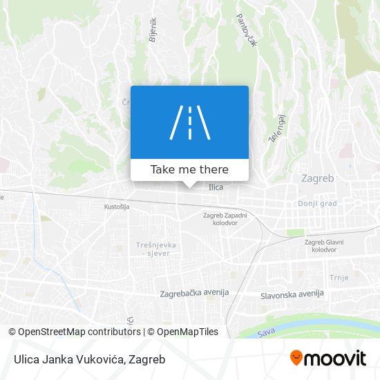 Ulica Janka Vukovića map