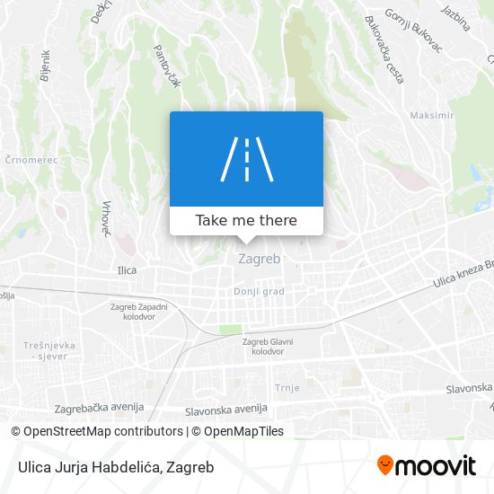 Ulica Jurja Habdelića map