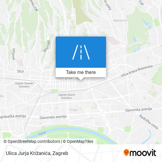 Ulica Jurja Križanića map