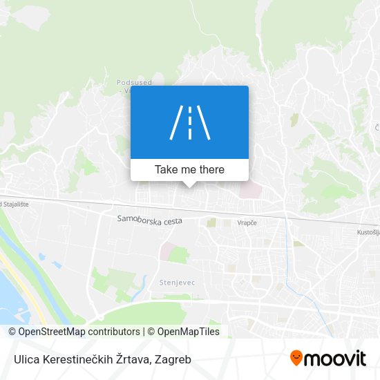 Ulica Kerestinečkih Žrtava map