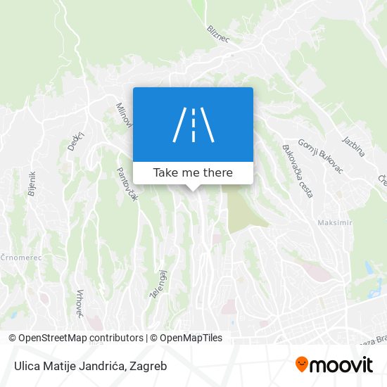 Ulica Matije Jandrića map