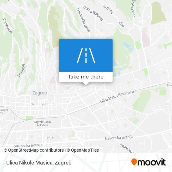 Ulica Nikole Mašića map