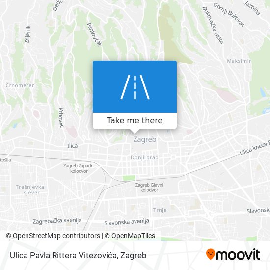Ulica Pavla Rittera Vitezovića map