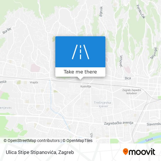 Ulica Stipe Stipanovića map
