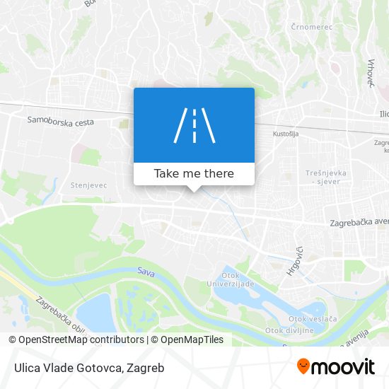 Ulica Vlade Gotovca map