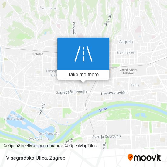 Višegradska Ulica map