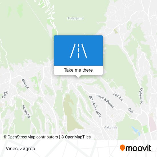 Vinec map