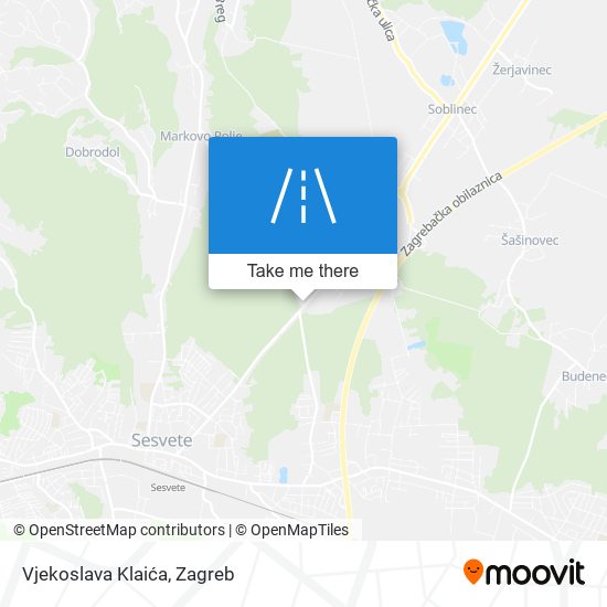 Vjekoslava Klaića map