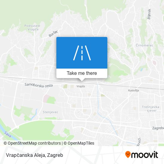 Vrapčanska Aleja map