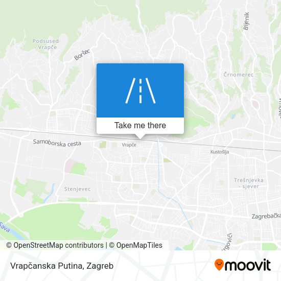 Vrapčanska Putina map