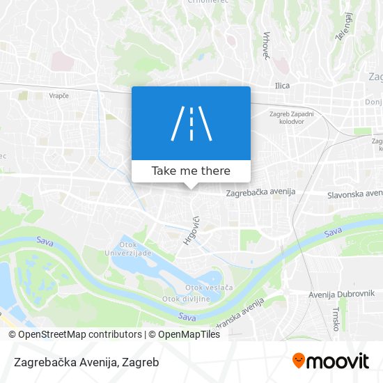 Zagrebačka Avenija map