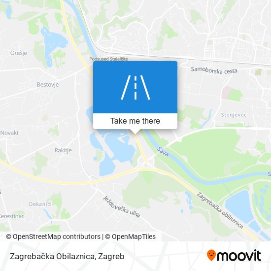 Zagrebačka Obilaznica map