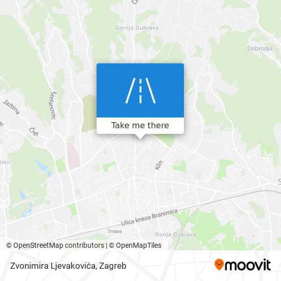 Zvonimira Ljevakovića map