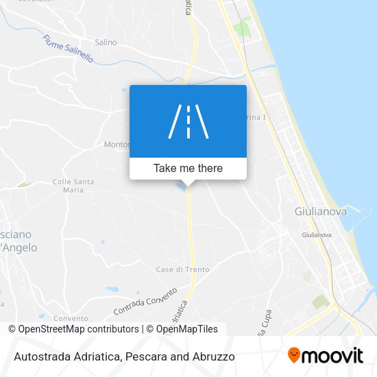 Autostrada Adriatica map