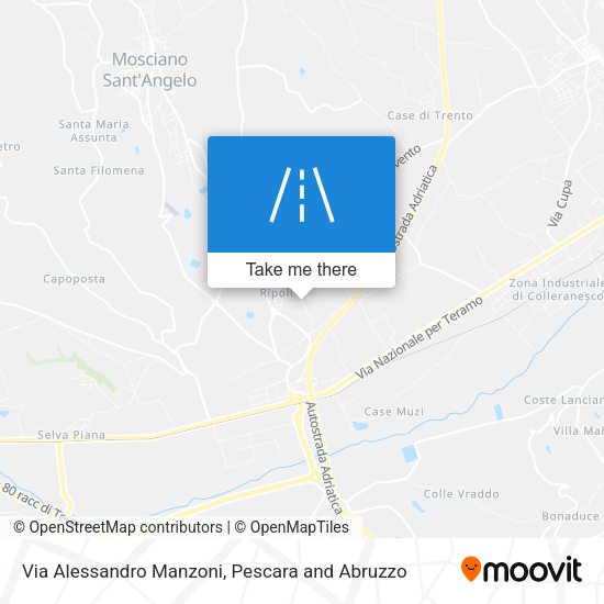 Via Alessandro Manzoni map