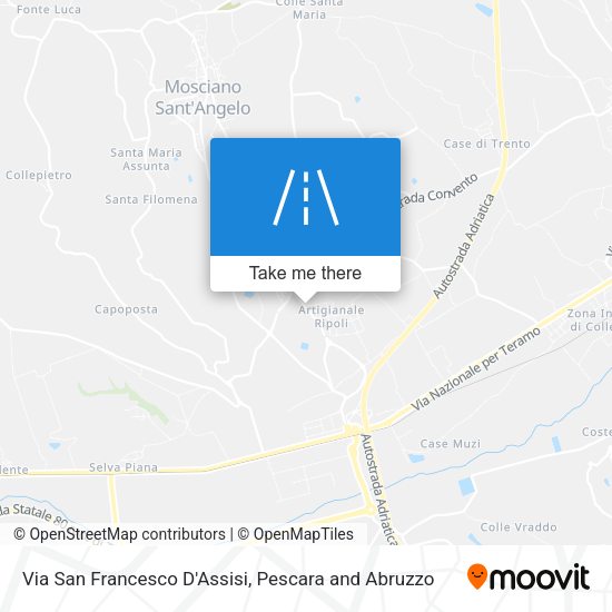 Via San Francesco D'Assisi map