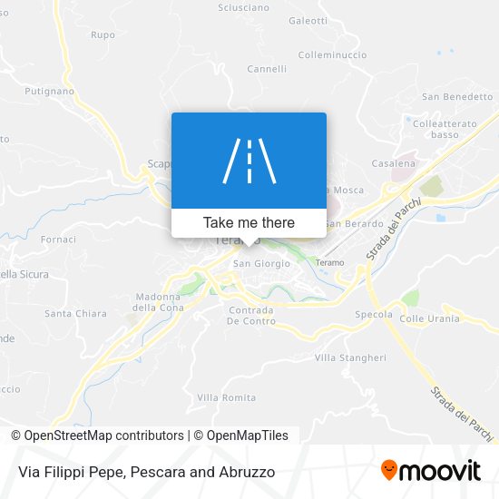 Via Filippi Pepe map