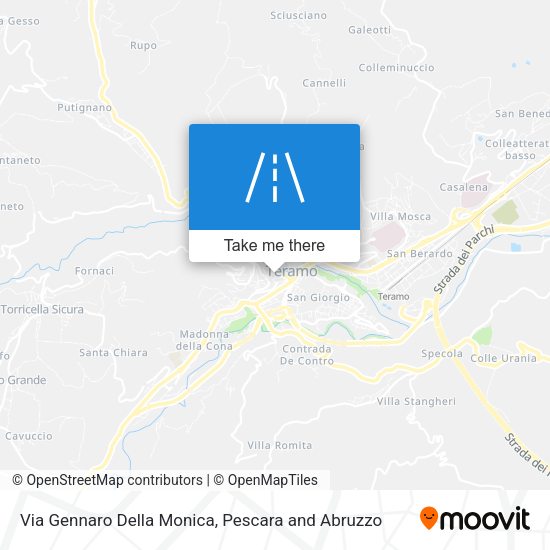 Via Gennaro Della Monica map