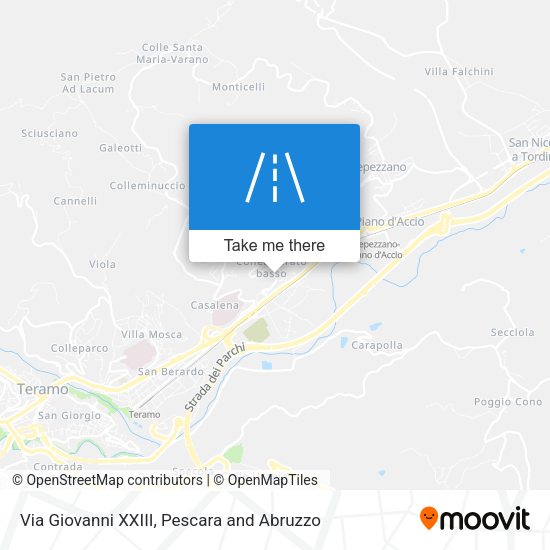 Via Giovanni XXIII map