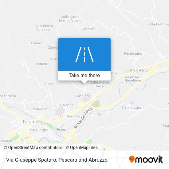 Via Giuseppe Spataro map