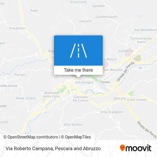 Via Roberto Campana map