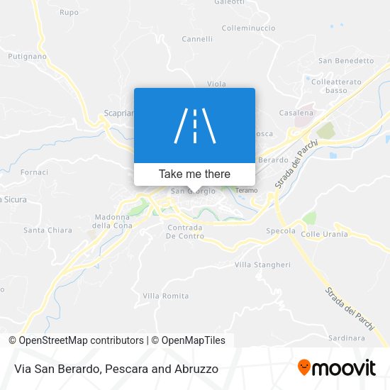 Via San Berardo map