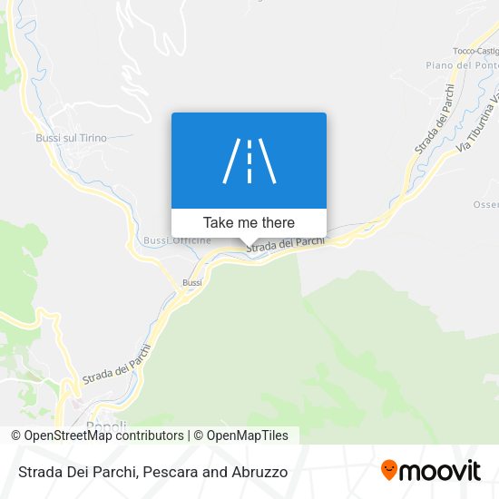 Strada Dei Parchi map