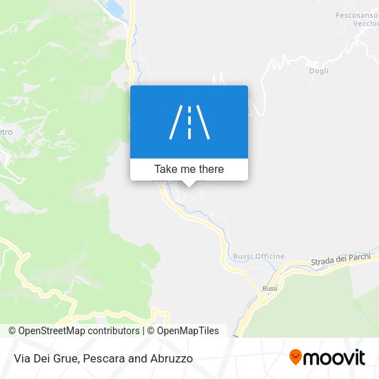 Via Dei Grue map